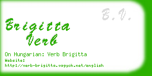 brigitta verb business card